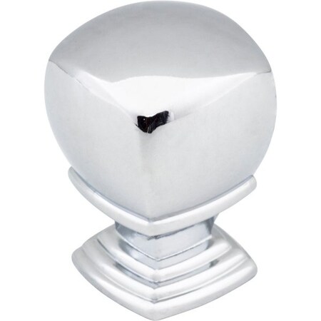 Jeffrey Alexander 1" Overall Length Polished Chrome Katharine Cabinet Knob 188L-PC